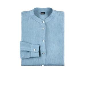FAY Women's Band Collar Long-Sleeve Shirt Women CARTA DA ZUCCHERO Shirts